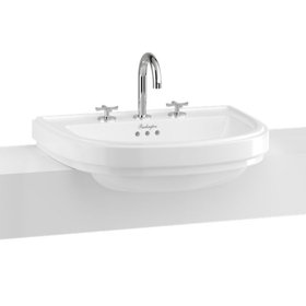 Burlington Riviera D Shaped Semi Recessed Basin