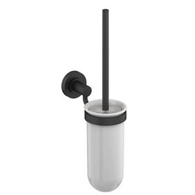 Britton Bathrooms Hoxton Matt Black Toilet Brush Holder
