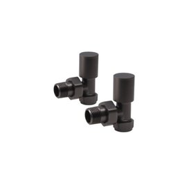 Redroom by Barwick Gunmetal Angled Round Manual Radiator Valves