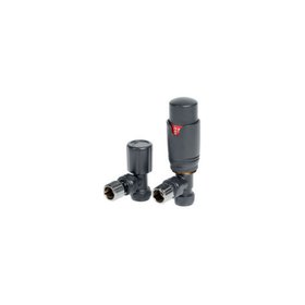 Redroom by Barwick Anthracite Angled Thermostatic Radiator Valves
