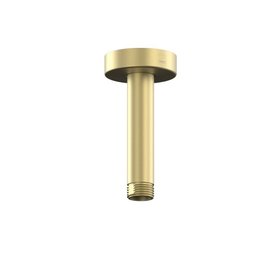 Vado Satin Brass Ceiling Mounted Shower Arm