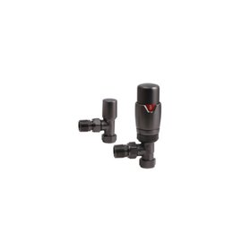 Redroom by Barwick Gunmetal Angled Thermostatic Radiator Valves