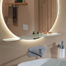 Villeroy & Boch More to See Lite+ 850mm White Mirror Shelf