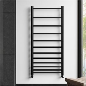Redroom by Barwick Crescendo Matt Black 1372 x 500 Towel Radiator