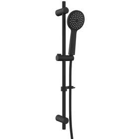 Vado Safari Matt Black Single Function Slide Rail Shower Kit