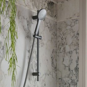 Vado Safari Pewter Single Function Slide Rail Shower Kit