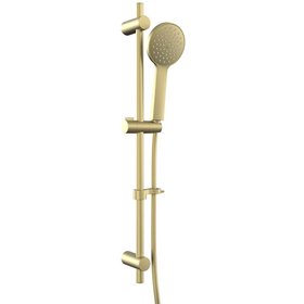 Vado Safari Satin Brass Single Function Slide Rail Shower Kit