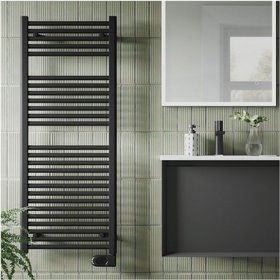 Redroom by Barwick Elite Matt Black 1200 x 500mm Electric Towel Radiator
