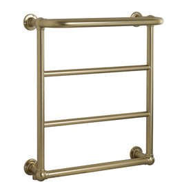 JTP Grosvenor Brushed Brass 720mm x 600mm Traditional Wall Mounted Towel Radiator