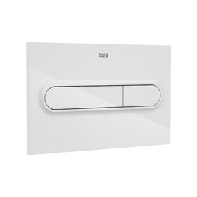 Roca Duplo One PL1 White Dual Flush Plate