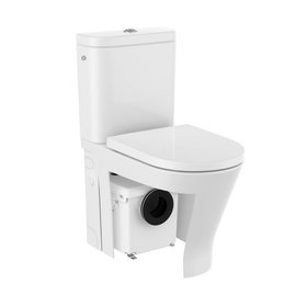 Roca The Gap D Shaped D-Trit Rimless Close Coupled Macerator Toilet