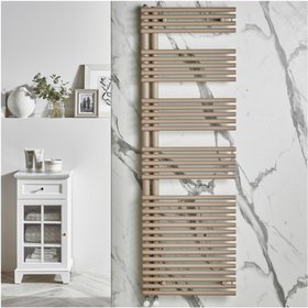 Velaro Omnia Quartz Beige 1161 x 596mm Towel Radiator