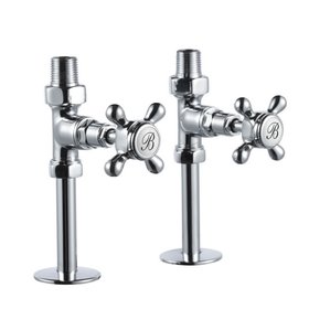 Burlington Chrome Straight Radiator Valves