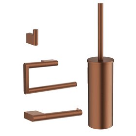 Crosswater MPRO Brushed Bronze Wall-Mounted Accessory Set