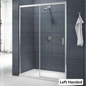 Merlyn Mbox 1000mm Chrome Low-Level Access Sliding Shower Door