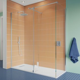 Crosswater Gallery 10 Polished Stainless Steel 1200mm Wetroom Screen