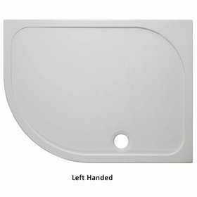 Crosswater 45mm Offset Quadrant 1000mm x 800mm Stone Resin Shower Tray