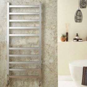 Velaro Baxx 800mm x 500mm Chrome Designer Towel Radiator