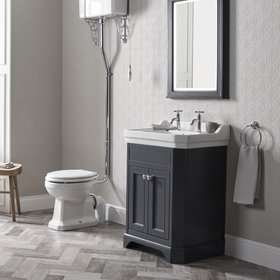 Tavistock Vitoria 600mm Matt Dark Grey Freestanding Unit & Basin