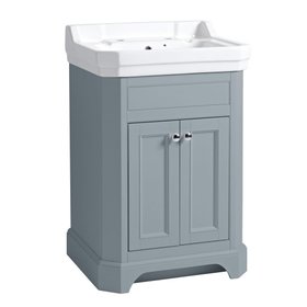 Tavistock Vitoria 600mm Matt Mineral Blue Freestanding Unit & Basin