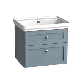 Tavistock Marston 600mm Matt Spruce Wall Mounted Vanity Unit & Basin