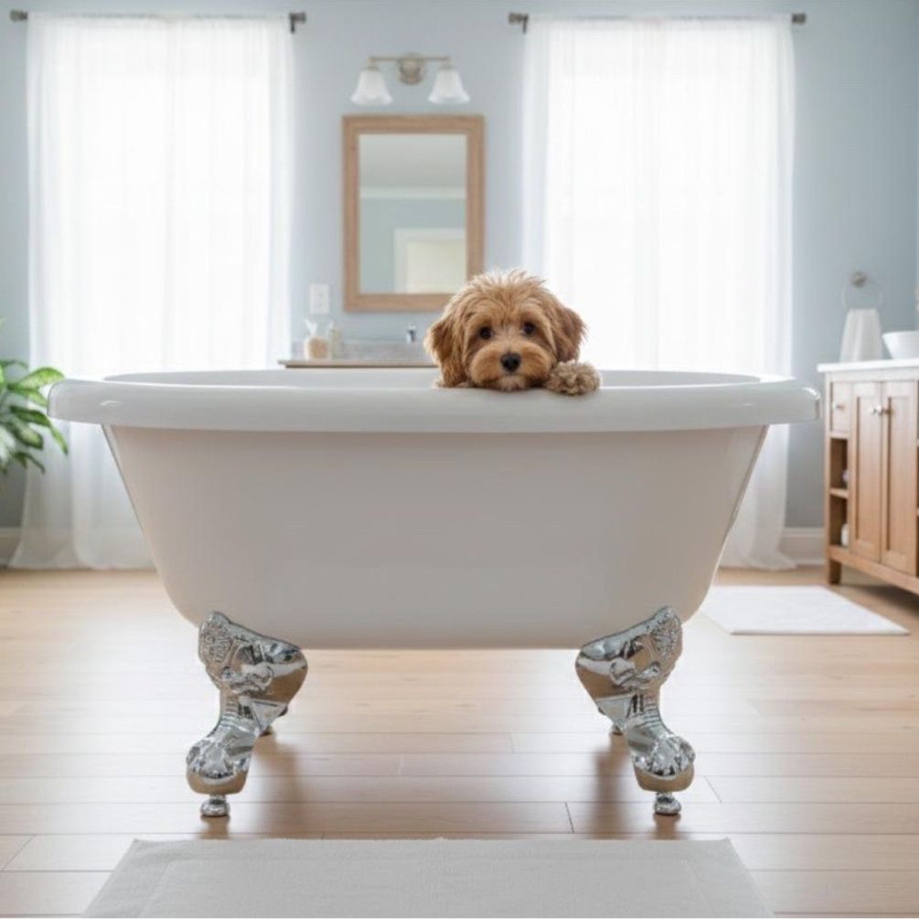 Sanctuary Chien 800mm x 500mm Freestanding Dog Bath