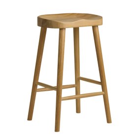 Shaker Counter Stool - Honey Oak - Ash Frame - 66cm