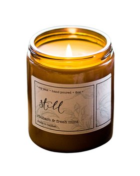 Rhubarb and Fresh Mint Soy Candle