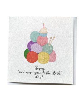 Knitting birthday card