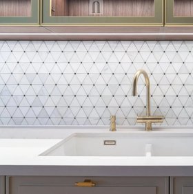 Victoria Diamond Marmara Mirror Mosaic tiles