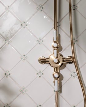 April Primrose ceramic wall tiles from the Spring collection from Hyperion Tiles Ts&Cs: Always use product link for digital use