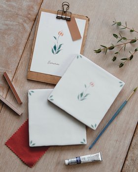 Emma ceramic wall tiles from the Spring collection from Hyperion Tiles Ts&Cs: Always use product link for digital use