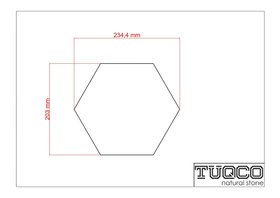 Calacatta Sugar Honed Marble Hexagon Wall & Floor Tile