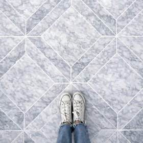 Platinum Grey Honed Marble Window Wall & Floor Tile