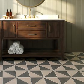 Lapicida Tessa Triangol Multi Matt 20 x 20 Wall Tile from Hyperion Tiles