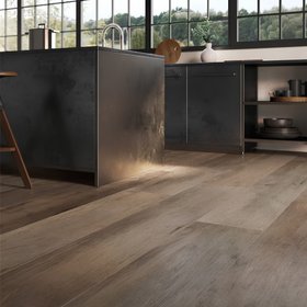 Lapicida Saint Wood Rustic Brown Matt 180 x 30cm Wall & Floor Tile from Hyperion Tiles