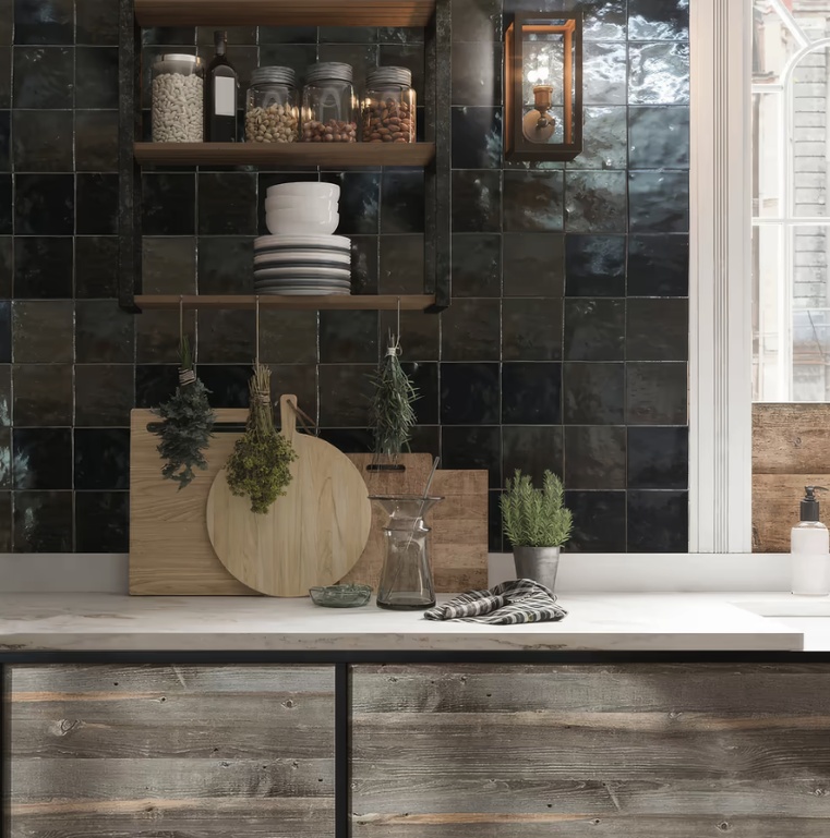 Ebony Ceramic Zellige tiles - Hyperion Tiles
