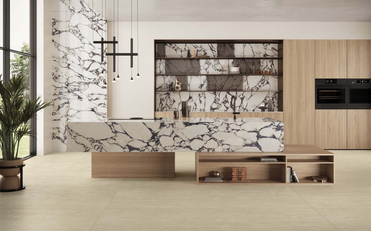 Marvel EPIC Calacatta Viola Kitchen Tiles Ts&Cs: A link must be used for digital use