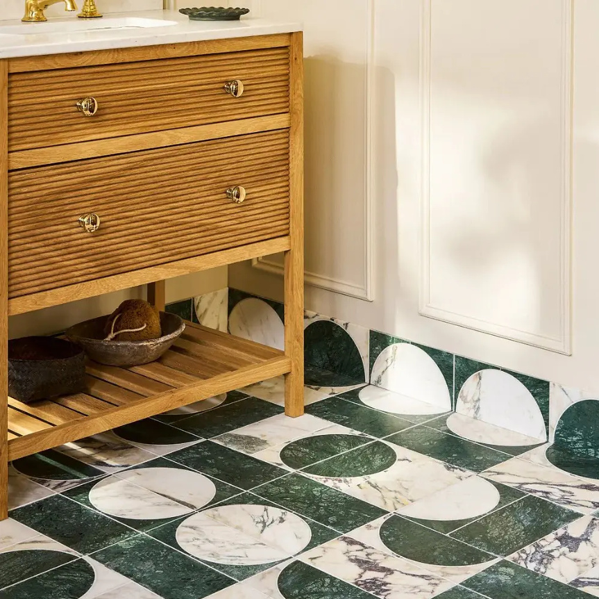 Monet Luna Verde Tiles - Ts&Cs: Product link must be used