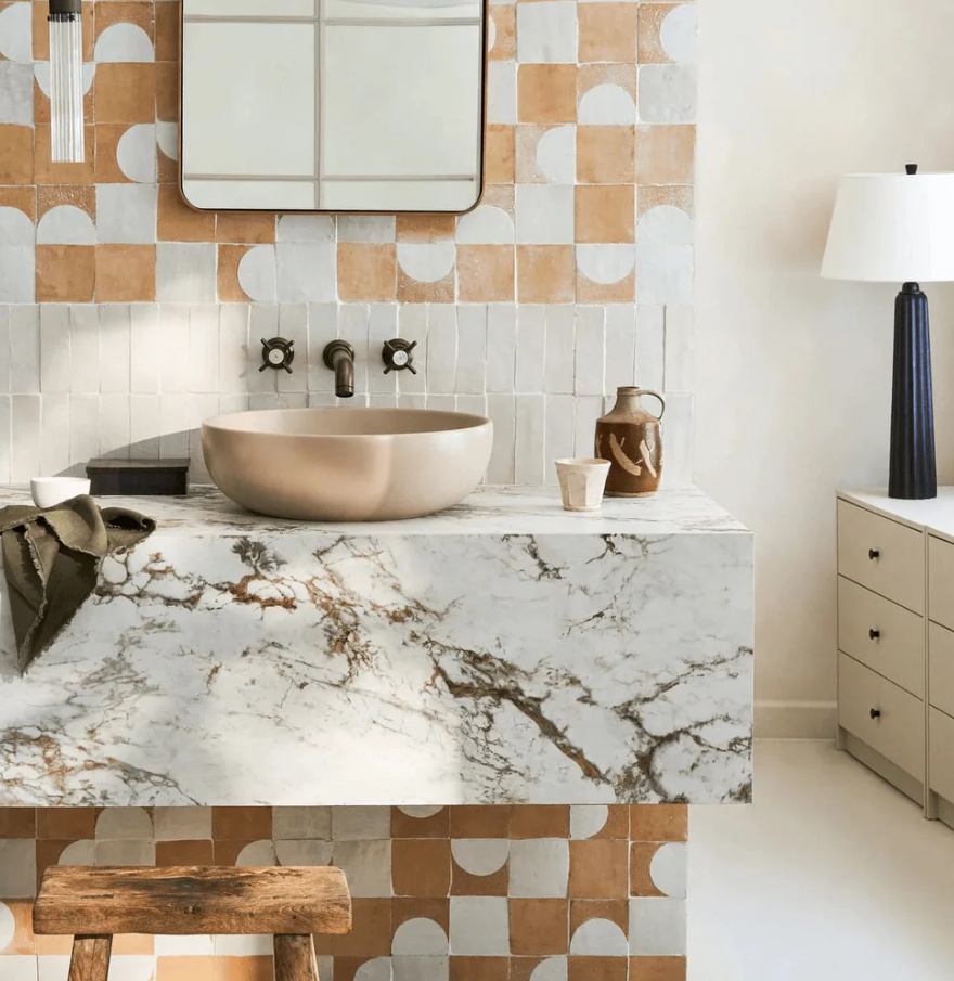 Cloudy White Belen Handmade Moroccan Zellige Tiles and Medina Raw Square Pure White Square Tiles Ts&Cs: Always use product links for digital use