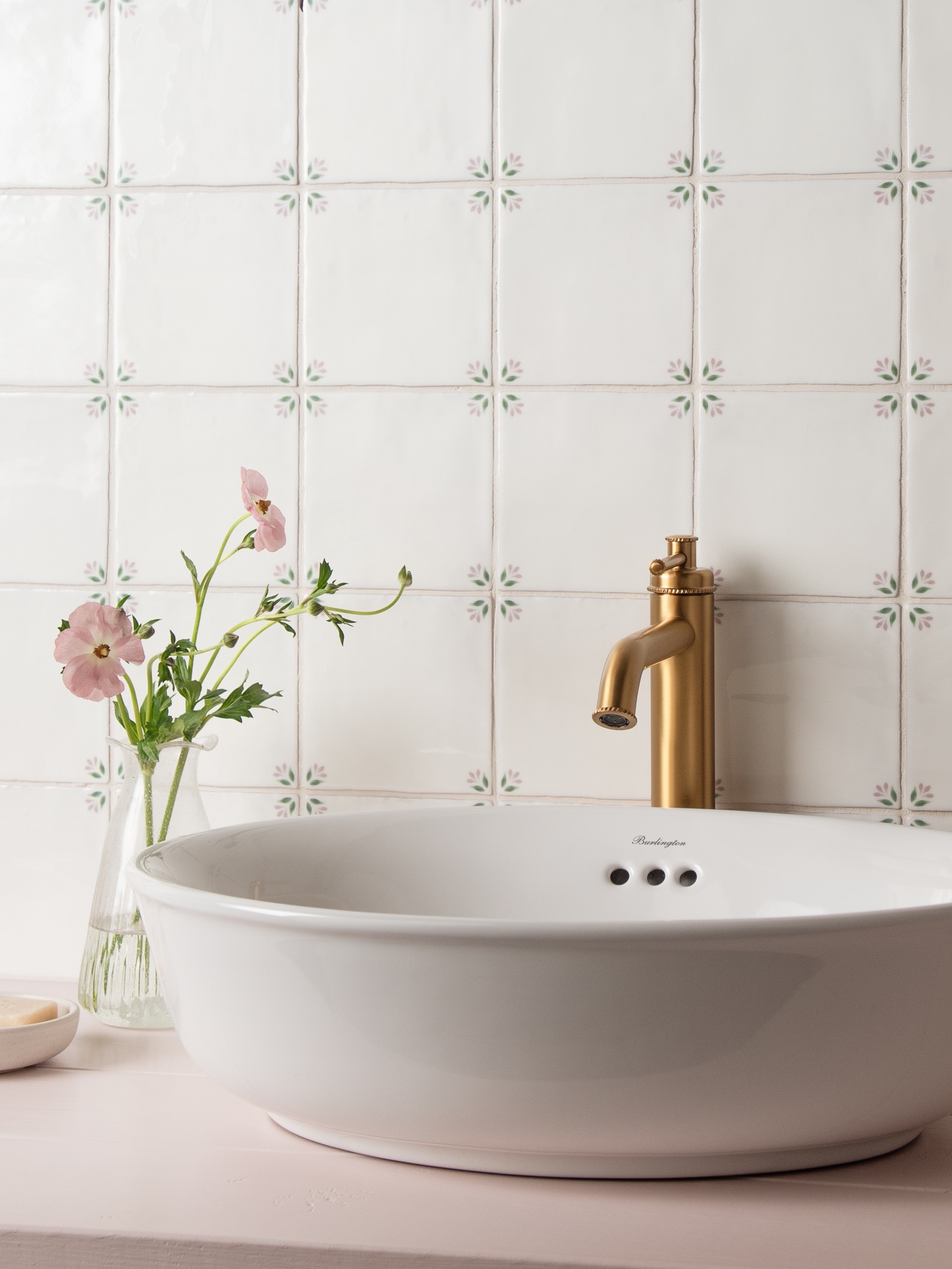 April Rose ceramic wall tiles from the Spring collection from Hyperion Tiles Ts&Cs: Always use product link for digital use