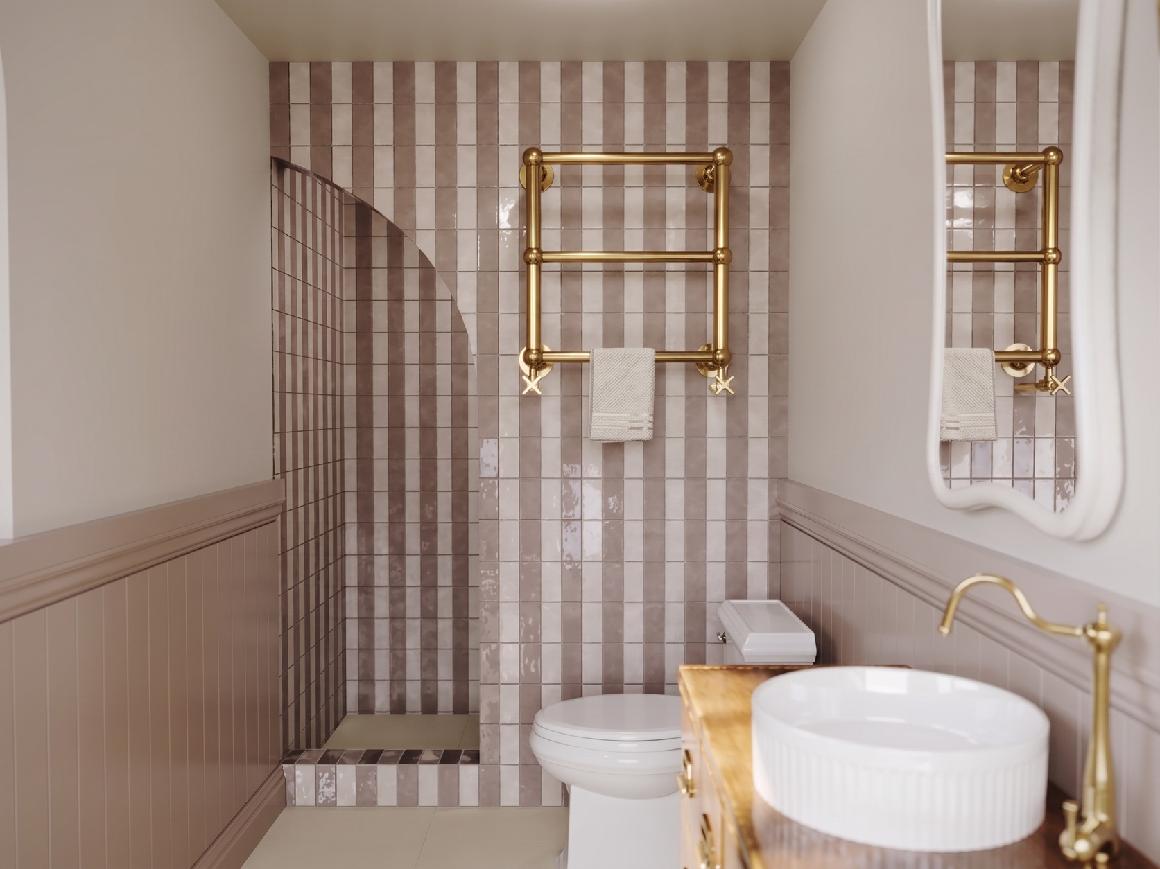 Remy Thistle & Blush Rectangular tiles from Hyperion Tiles