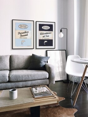 Dolphin Editions ?Adventures at Sea? & "Paradise Found" Framed Book Cover Art Prints
