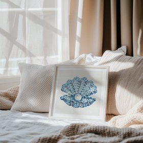 Clam Shell & Pearl No.1 - Framed
