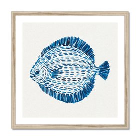Blue Fish No.1 - Framed