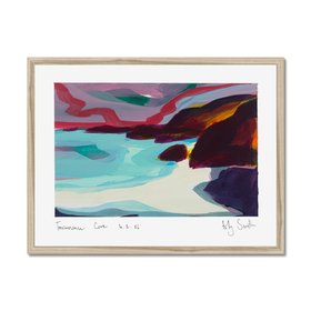 Trevaunance Cove by Holly Cecilia Smith - Cornwall Painting - Framed