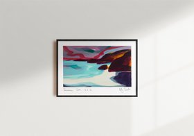 Trevaunance Cove by Holly Cecilia Smith - Cornwall Painting - Framed