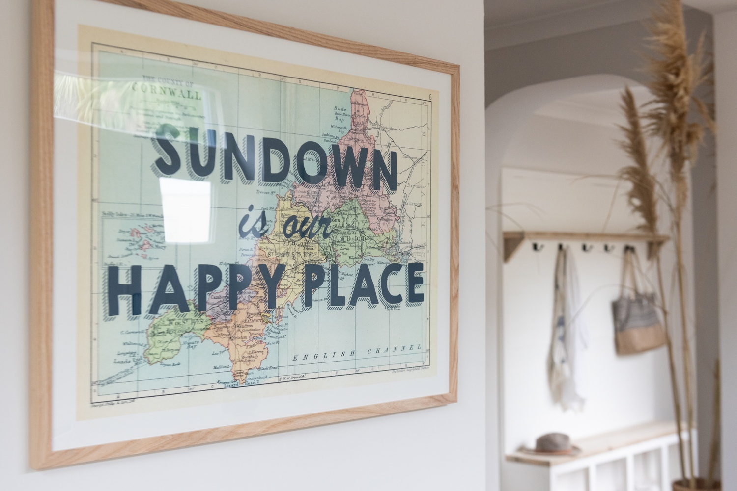Vintage Map Art Prints - Customise a map of with Your Happy Place