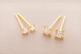 Sterling Silver Crystal Stone Personalised Earrings