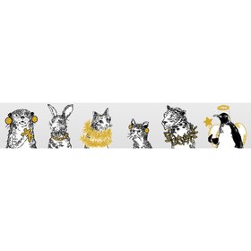 Gold Christmas Party Clear tape